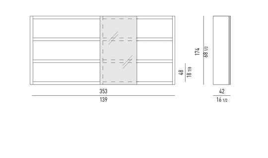 JOHNS - BOOKCASES – SIDEBOARDS EN