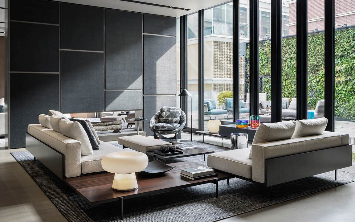 A total restyling for Minotti Tokyo Aoyama by Sukeno